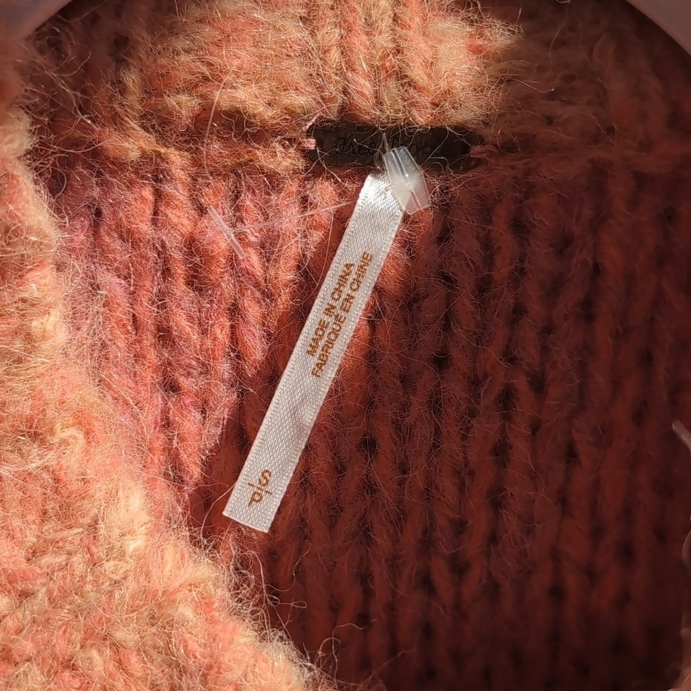 NWOT Free People Domino Prairie Sunset Alpaca Wool Blend Sweater - Picture 9 of 9